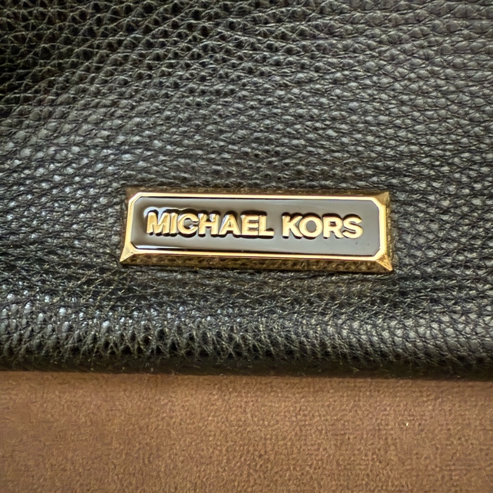 Michael Kors Black Pebbled Leather Hobo Bag - Picture 4 of 5